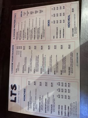 Menu photo 1 Little Taco Shop Houston, TX