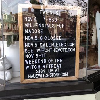 HausWitch - Events letter board - Spiritual Shop Near Me - Salem, Massachusetts