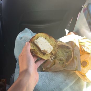 Einstein Bros. Bagels - The bagel with a chunk of unspread butter - Bagels Near Me - Cincinnati, Ohio Einstein Bros. Bagels - The bagel with a chunk of unspread butter - Bagels Near Me - Cincinnati, Ohio