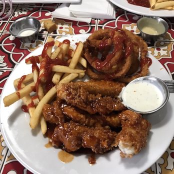 Chili's - Honey Chipotle Crispers with fries and onion rings! Awesome - American Near Me - Louisville, Kentucky Chili's - Honey Chipotle Crispers with fries and onion rings! Awesome - American Near Me - Louisville, Kentucky