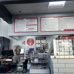 Signage and menu Signage and menu