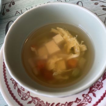 Nice Thai Cuisine - The free soup that comes with lunch special combo - Thai Near Me - Chesapeake, Virginia