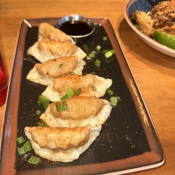 RAMEN-SAN - Chicken and vegetables dumplings - Ramen Near Me - Chicago, Illinois RAMEN-SAN - Chicken and vegetables dumplings - Ramen Near Me - Chicago, Illinois