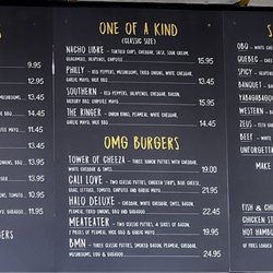 OBQ Burger - 2022 Menu