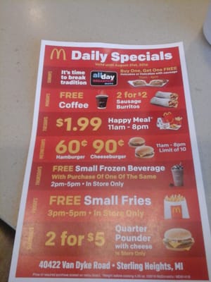 Menu photo 5 McDonald's Sterling Heights, MI Menu photo 5 McDonald's Sterling Heights, MI
