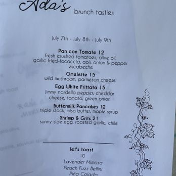 Ada's - Menu - Wine Bars Near Me - Las Vegas, Nevada Ada's - Menu - Wine Bars Near Me - Las Vegas, Nevada