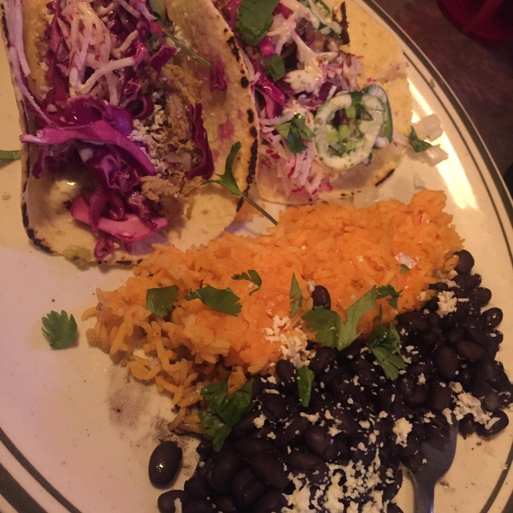 Garage Taco Bar - Cauliflower tacos with rice and beans - Mexican Near Me - Binghamton, New York Garage Taco Bar - Cauliflower tacos with rice and beans - Mexican Near Me - Binghamton, New York