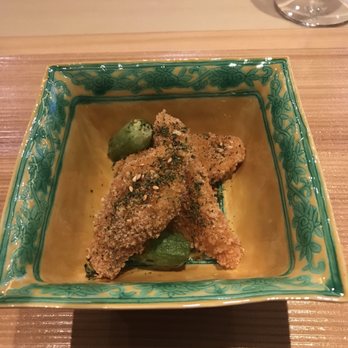 Kenzo Napa - Rice cracker and sea bass. Very dry. - Sushi Bars Near Me - Napa, California Kenzo Napa - Rice cracker and sea bass. Very dry. - Sushi Bars Near Me - Napa, California