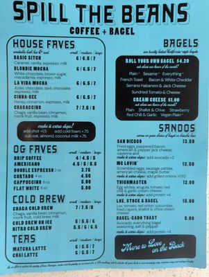 Menu photo 1 Spill The Beans San Diego, CA Menu photo 1 Spill The Beans San Diego, CA