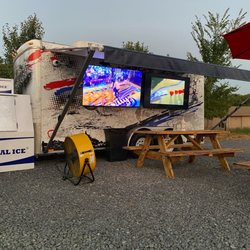 Tailgaters 2 Go - Trailer with TVs on it