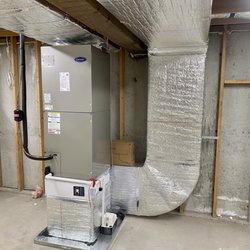 Smart Climate Hvac - Recent installation for single family house in Norwood, MA. Carrier heat pump Infinity series. Equipment is eligible for MassSave rebate