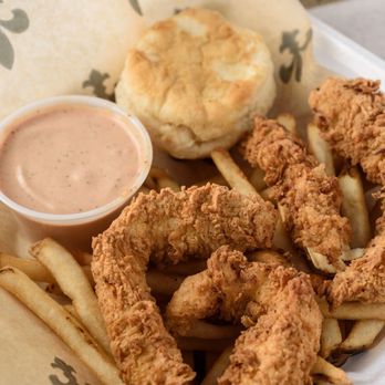 HoBo Deli - Our Famous Chicken Basket:
4 Chicken Tenders,
Fries,
Cajun Sauce,
Biscuit - Cajun/Creole Near Me - Jennings, Louisiana HoBo Deli - Our Famous Chicken Basket:
4 Chicken Tenders,
Fries,
Cajun Sauce,
Biscuit - Cajun/Creole Near Me - Jennings, Louisiana