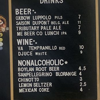 Peng’s Pizza Pies - Peng's Drink offerings - Pizza Near Me - Biddeford, Maine