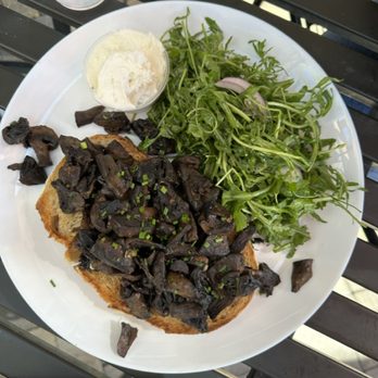 Eggspresso - Cremini Mushroom Toast - Breakfast & Brunch Near Me - Fullerton, California