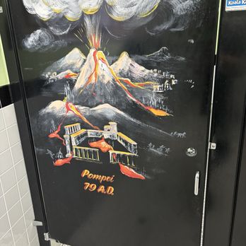 Buca di Beppo Italian Restaurant - Funny Volcano Erupting Bathroom Stall - Italian Near Me - Brea, California Buca di Beppo Italian Restaurant - Funny Volcano Erupting Bathroom Stall - Italian Near Me - Brea, California