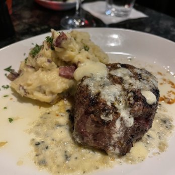 1933 Lounge - Filet with horseradish Gorgonzola enhancement - Steakhouses Near Me - Fishers, Indiana