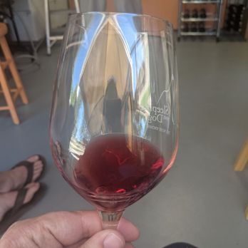 Sleeping Dog Wines - a hand holding a wine glass - Wineries Near Me - Benton City, Washington Sleeping Dog Wines - a hand holding a wine glass - Wineries Near Me - Benton City, Washington