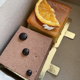 two cakes in a box
