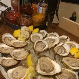 Fantastic oysters with great selection of condiments. Fantastic oysters with great selection of condiments.