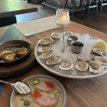 The Optimist - Cod cheeks, hamachi, and oysters - Seafood Near Me - Atlanta, Georgia