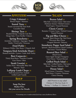Menu photo 4 Happy Hour Bar and Grill Stroudsburg, PA Menu photo 4 Happy Hour Bar and Grill Stroudsburg, PA