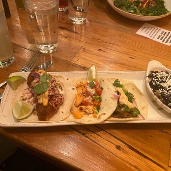 Hook and Lime - Three of their tacos and rice and Beans & Rice - Bars Near Me - Omaha, Nebraska Hook and Lime - Three of their tacos and rice and Beans & Rice - Bars Near Me - Omaha, Nebraska