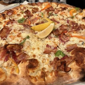 Next Door - Clams Casino Pie - Pizza Near Me - New Haven, Connecticut Next Door - Clams Casino Pie - Pizza Near Me - New Haven, Connecticut