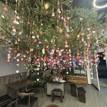 R&B Tea - Paper heart tree - Tea Rooms Near Me - Orange, California R&B Tea - Paper heart tree - Tea Rooms Near Me - Orange, California