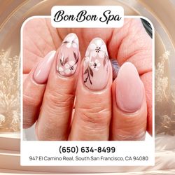 Bon Bon Spa - Fall florals are in! Add a touch of nature's beauty to your nails with elegant flower nail art.