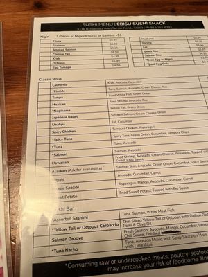 Menu photo 8 Ebisu Sushi Shack Tampa, FL Menu photo 8 Ebisu Sushi Shack Tampa, FL