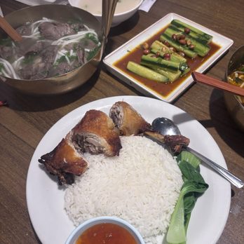 Nan Noodles - R3.Rice w.Crispy Chicken Leg- Copper Pot Beef Rib Soup Rice Noodles- - Chinese Near Me - Bellevue, Washington Nan Noodles - R3.Rice w.Crispy Chicken Leg- Copper Pot Beef Rib Soup Rice Noodles- - Chinese Near Me - Bellevue, Washington