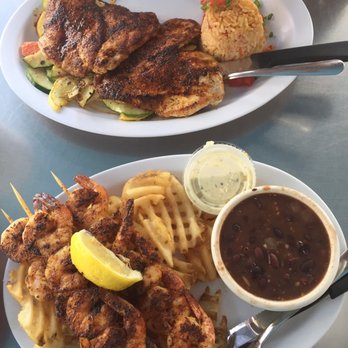 Dune Dog Cafe - Bourbon chicken and shrimp. Mmmm, good. - American Near Me - Jupiter, Florida Dune Dog Cafe - Bourbon chicken and shrimp. Mmmm, good. - American Near Me - Jupiter, Florida