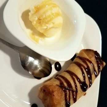 Bistro 118 - Honey Ice Cream with a Fried Banana - Diners Near Me - Tampa, Florida