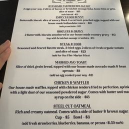 Brunch Menu