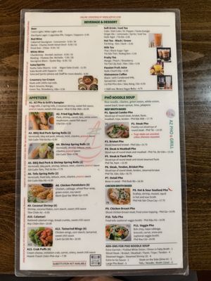Menu photo 1 AZ Pho & Grill Gilbert, AZ Menu photo 1 AZ Pho & Grill Gilbert, AZ