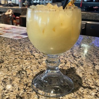 Cheddar's Scratch Kitchen - Painkiller no coconut on rim I don't like it. - American Near Me - Cordova, Tennessee