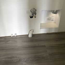 C&H Plumbing - Exposed lines on floor, All lines should have be inside wall.  No communication.