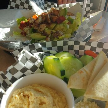 The Grub Hut - Cali cobb and hummus platter - Burgers Near Me - Kingston, Washington The Grub Hut - Cali cobb and hummus platter - Burgers Near Me - Kingston, Washington