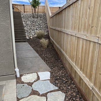 Premium Lawn & Landscapes - Side steps plant/rock area - Landscaping Near Me - Sparks, Nevada Premium Lawn & Landscapes - Side steps plant/rock area - Landscaping Near Me - Sparks, Nevada
