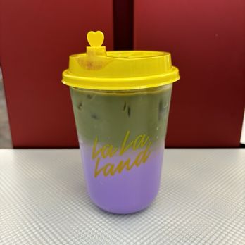 La La Land - Lavender bloom matcha latte - Coffee & Tea Near Me - Richardson, Texas La La Land - Lavender bloom matcha latte - Coffee & Tea Near Me - Richardson, Texas
