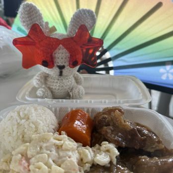 Loco Moco Drive Inn - Mini Sweet & Sour Spareribs Plate Lunch with BunBun - Hawaiian Near Me - Honolulu, Hawaii