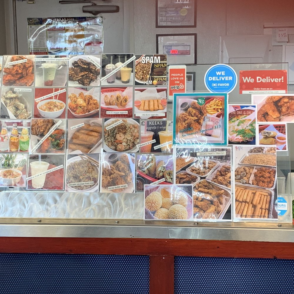 KEEKS Eggrolls & Wings - Some pictured menu items - Asian Fusion Near Me - Keller, Texas KEEKS Eggrolls & Wings - Some pictured menu items - Asian Fusion Near Me - Keller, Texas