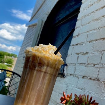 The Busy Bean - You need to try our Iced Salted Caramel White Chocolate Macchiato and enjoy it sitting on our patio! - Cafes Near Me - South Boston, Virginia The Busy Bean - You need to try our Iced Salted Caramel White Chocolate Macchiato and enjoy it sitting on our patio! - Cafes Near Me - South Boston, Virginia