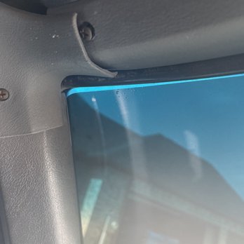 A-Custom Tint - Huge gap on windshield eyebrow - Car Window Tinting Near Me - River Oaks, Texas