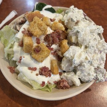 Sizzler - One trip Salad Bar/Potato salad - Seafood Near Me - San Bernardino, California