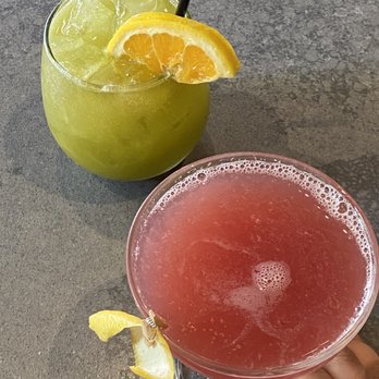 Don Orange - Cocktails: Detox (left), Don't Take Me Pomegranate (right) - Cocktail Bars Near Me - Redlands, California