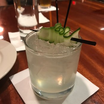 Warp and Weft - 'This Must Be The Place" - a delicious mix of gin, cucumber, lime, mint, and elderflower. So tasty and so balanced. - Cocktail Bars Near Me - Lowell, Massachusetts