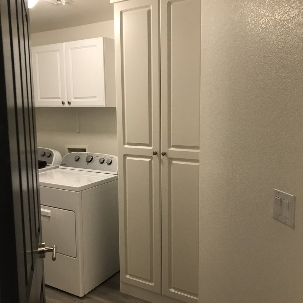 Closet & Storage Concepts - Laundry room floor to ceiling storage cabinet (left) - Home Organization Near Me - Henderson, Nevada Closet & Storage Concepts - Laundry room floor to ceiling storage cabinet (left) - Home Organization Near Me - Henderson, Nevada