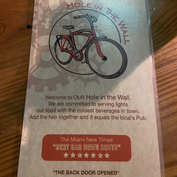 Hole In The Wall - Menu - American Near Me - Miami, Florida Hole In The Wall - Menu - American Near Me - Miami, Florida