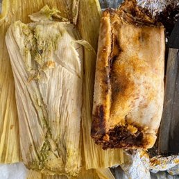 Mole & chicken tamales Mole & chicken tamales